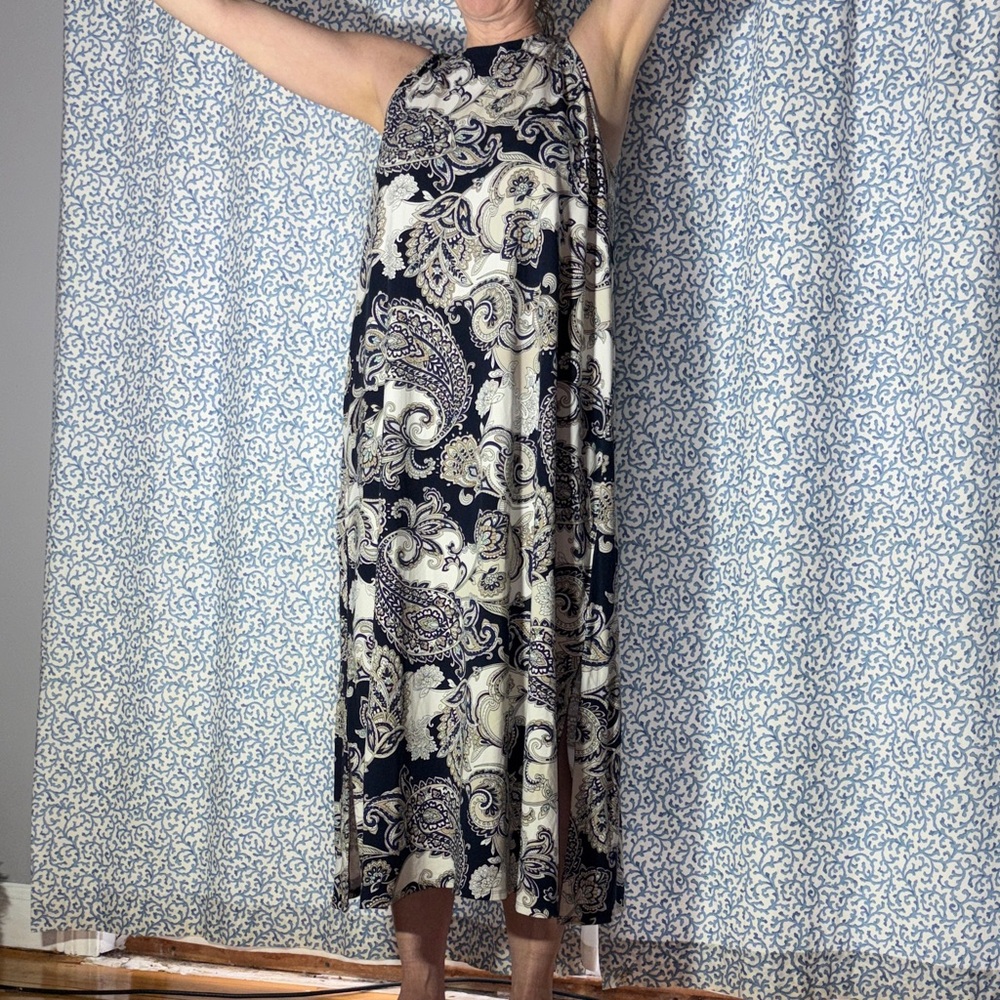 Paisley Print Maxi Dress